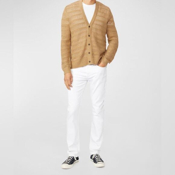 Paige Men's Transcend Lennox Icecap Slim Fit White Jeans Size 30 Inseam 36” - Picture 3 of 10